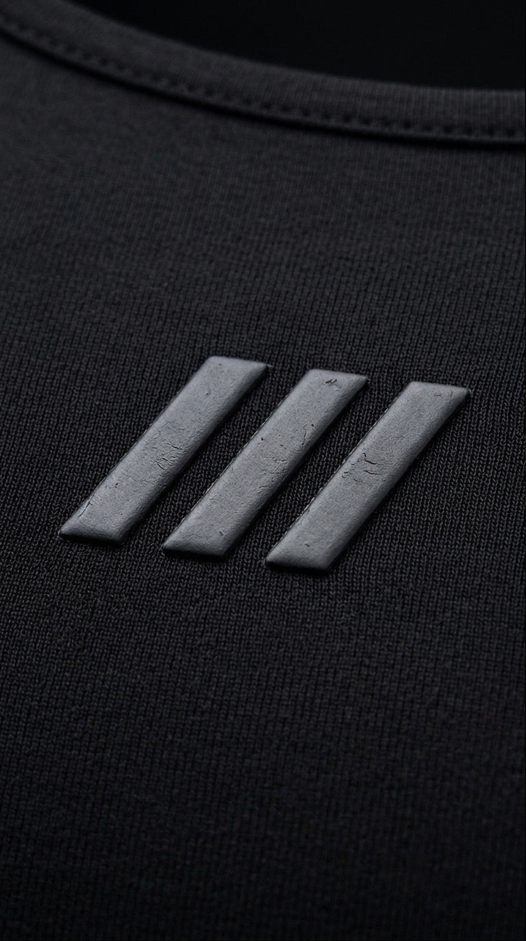 SQUARE NECK – BABY TEE (BLACK)