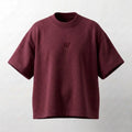 T-SHIRT – Burgundy Box fit