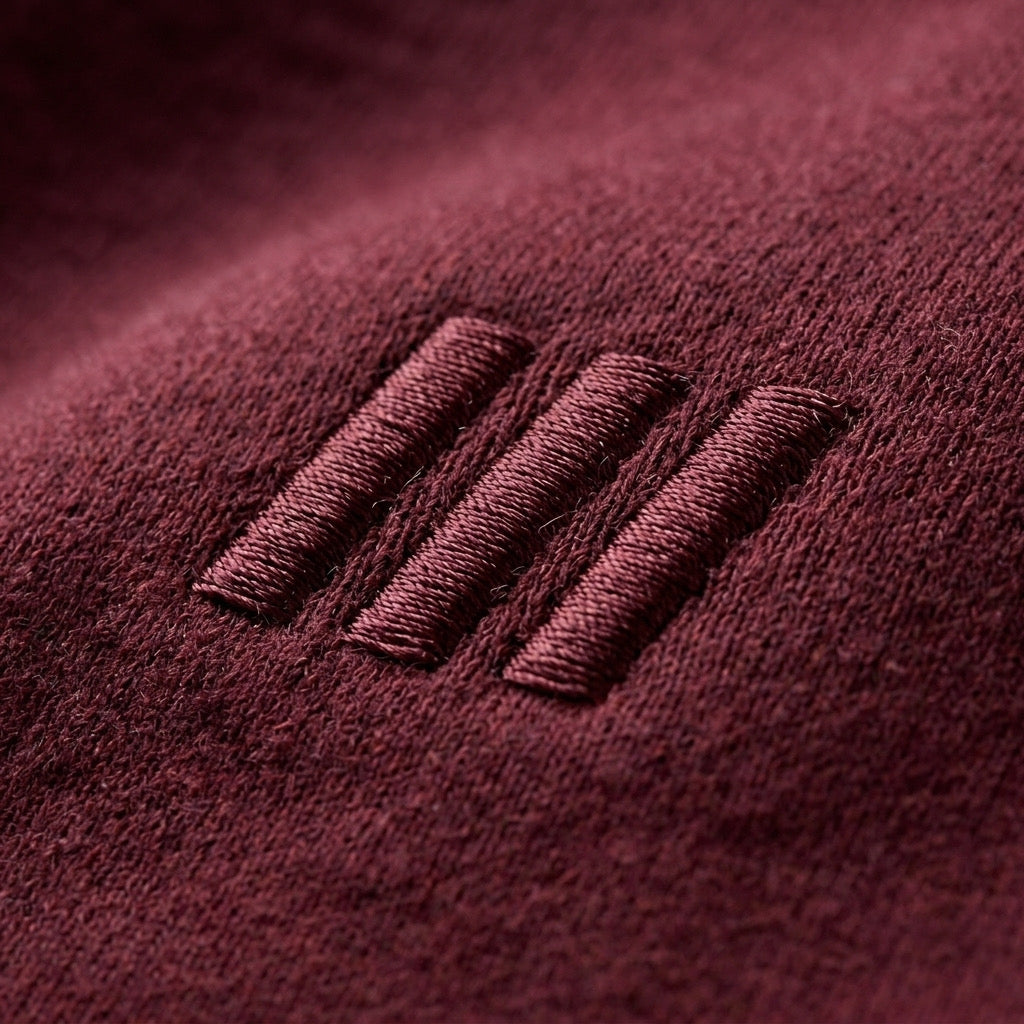 T-SHIRT – Burgundy Box fit