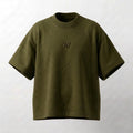 T-SHIRT – Olive Green Box fit