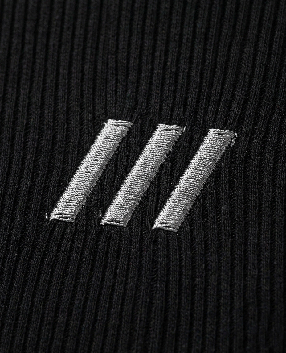 TANK TOP – Essential Ribbed (Black)