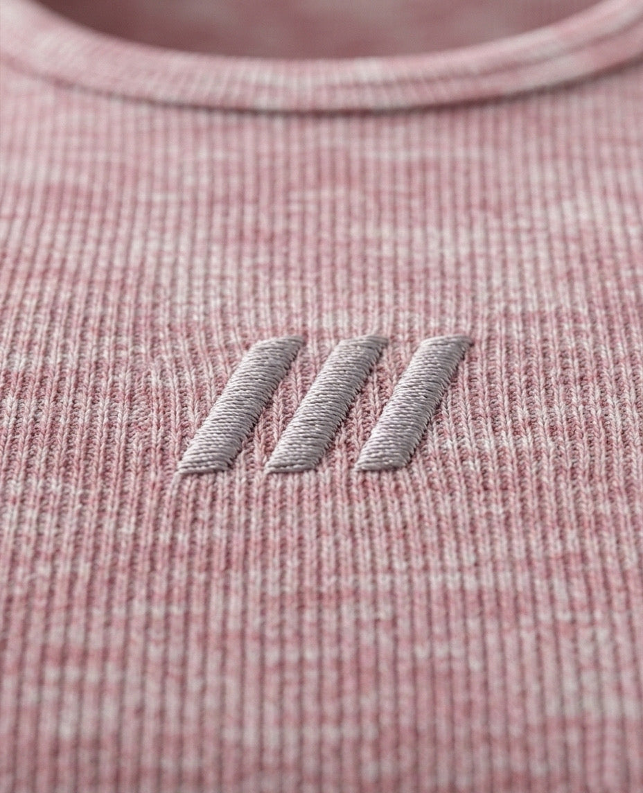 TANK TOPN – Essential Ribbed (Pink)