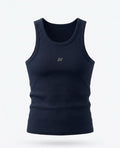 TANK TOP – Essential Rabbed (NavyBlue)
