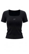 SQUARE NECK – BABY TEE (BLACK)